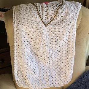 Lilly Pulitzer Swim - Lily Pulitzer white cover up shirt Lilly Pulitzer Swim - Lily Pulitzer white cover up shirt